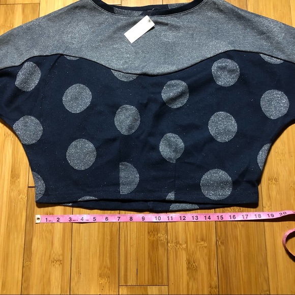 NWT Anthropologie Postmark Polka Dot Crop Top Size XS - Picture 15 of 16